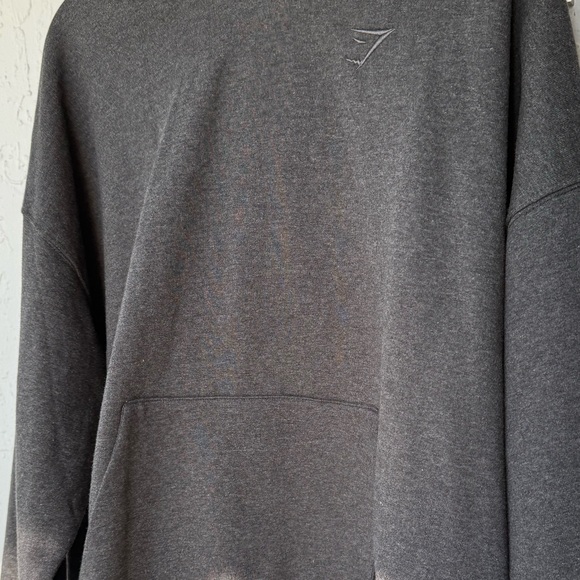 Gymshark Dark Gray Hoodie for Women oversized relax look - Picture 13 of 13